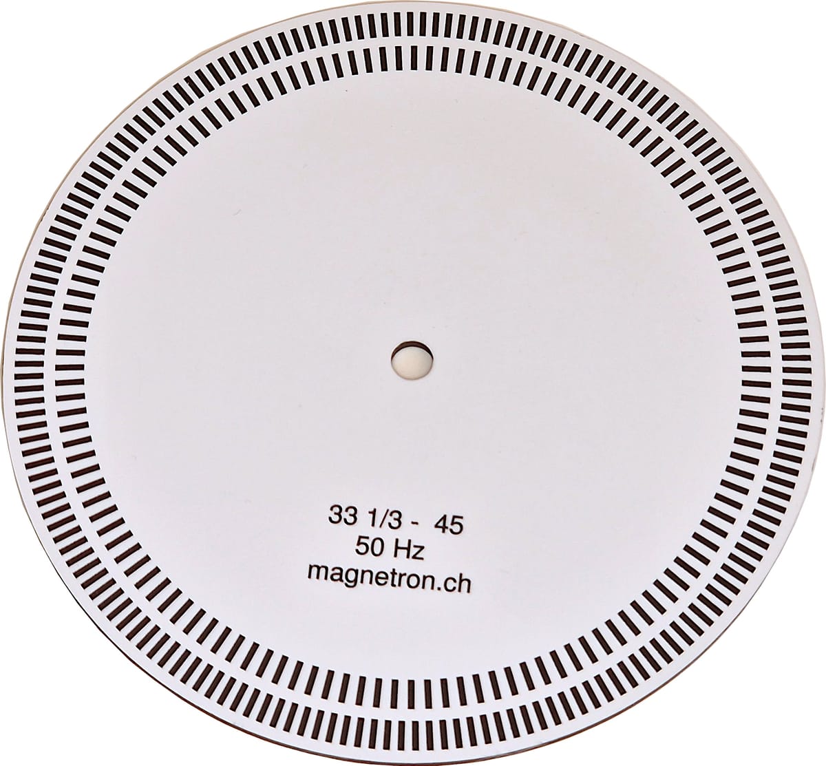 Stroboskopscheibe für 33 1/3 und 45 U/min
